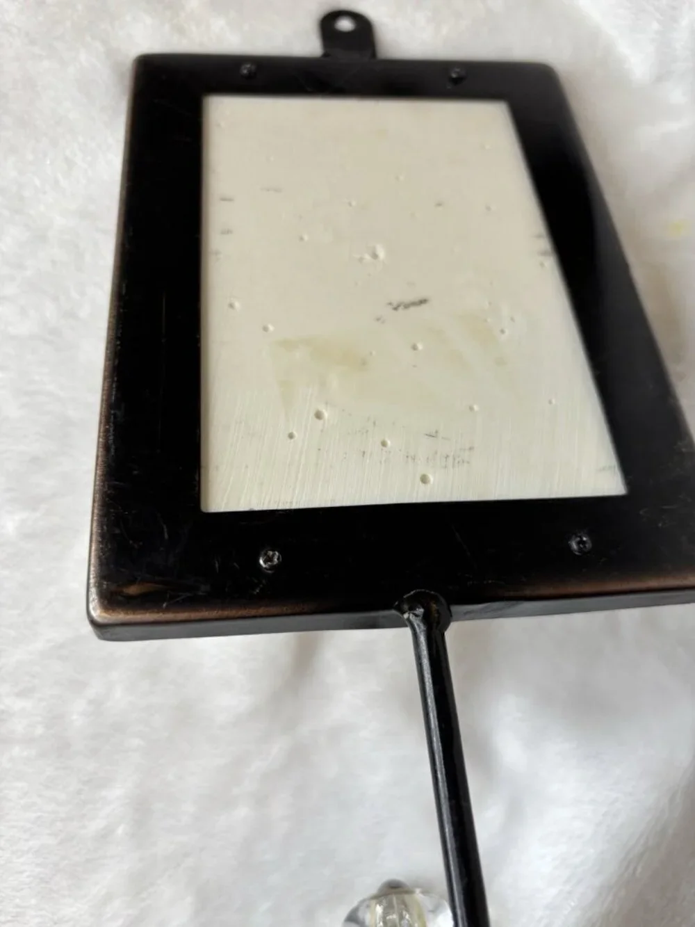 Vintage Nostalgic Art Camper Coat ,Hat Rack. Coffee Metal 1 Hook Camp Fire